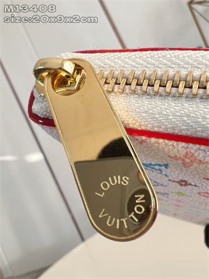 V x TM Clémence Wallet Multicolor Monogram Canvas White M13408