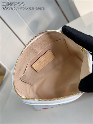 LV x TM Cosmetic Pouch PM Multicolor Monogram Canvas White M13744