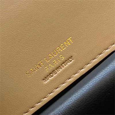 Y.S.L LOULOU Mini in MATELASSÉ lambskin Gold Tone Metal