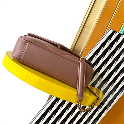 Y.S.L LOULOU Small in MATELASSÉ lambskin Gold Tone Metal