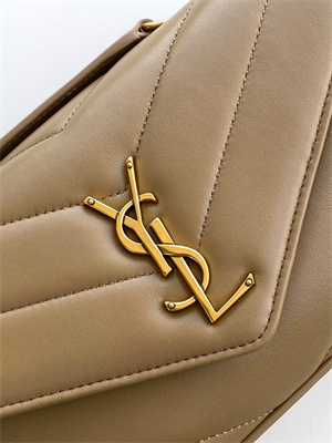 Y.S.L LOULOU Small in MATELASSÉ lambskin Gold Tone Metal