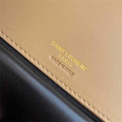 Y.S.L LOULOU Medium in MATELASSÉ lambskin Gold Tone Metal