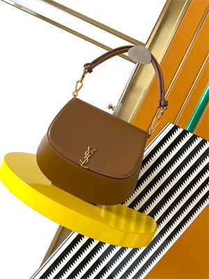 Y.S.L Voltaire Top Handle In Box Saint Laurent Brown