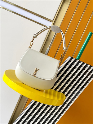 Y.S.L Voltaire Top Handle In Box Saint Laurent White