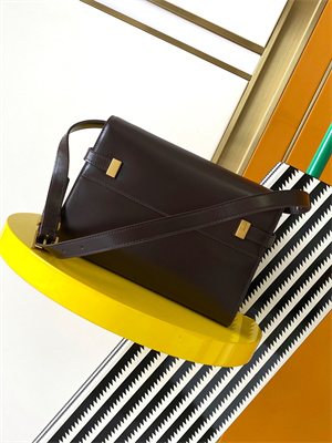 Y.S.L MANHATTAN SMALL Shoulder Bag In BOX Saint Laurent Coffee Color