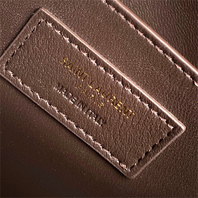 Y.S.L MANHATTAN Shoulder Bag In BOX Saint Laurent Coffee Color