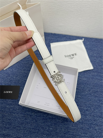 Loewe Belt In Smooth/Grained Calfskin 20MM Gold/Silver Hardware Colors Options