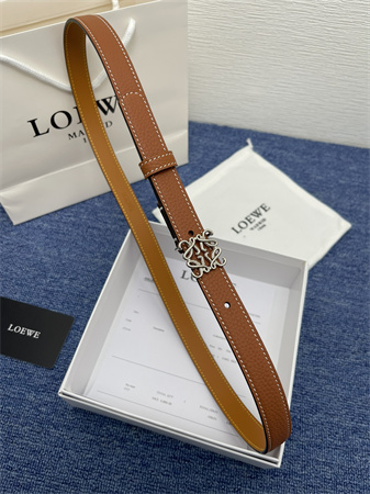 Loewe Belt In Smooth/Grained Calfskin 20MM Gold/Silver Hardware Colors Options