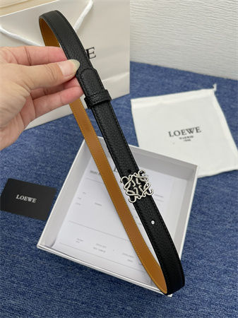 Loewe Belt In Smooth/Grained Calfskin 20MM Gold/Silver Hardware Colors Options