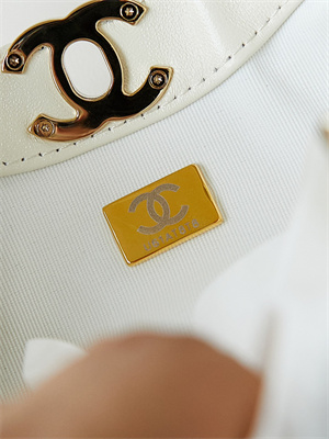 Chanel 31 Mini Shopping Bag Lambskin & Gold-Tone Metal White AS4133