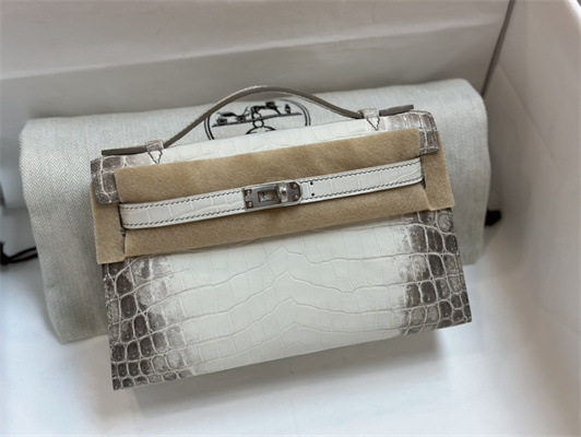 Kelly Pochette Himalayan Bag Niloticus Silver Tone Hardware HS