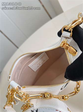 LV x TM Marellini Bag Epi grained cowhide leather White M13100