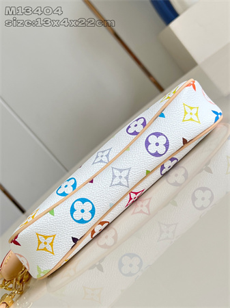 LV x TM Pochette Accessoires Multicolor Monogram Canvas White M13404