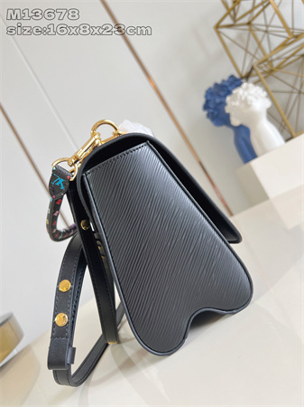LV x TM Twist MM Slim Bag Epi grained cowhide leather Black M13243