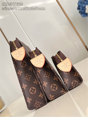 L.V X TM Trio Toilet Pouch Monogram Canvas With Printing M13762