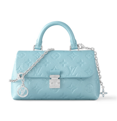 L.V Nano Madeleine Blue Supple grained cowhide leather M12211 TOP