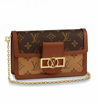 L.V Dauphone Wallet With Chain Monogram Canvas M68746 TOP