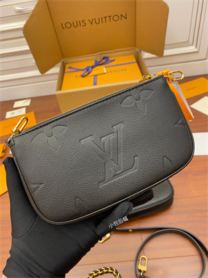 L.V Multi Pochette Accessories Embossed supple grained cowhide leather Black M80399 TOP