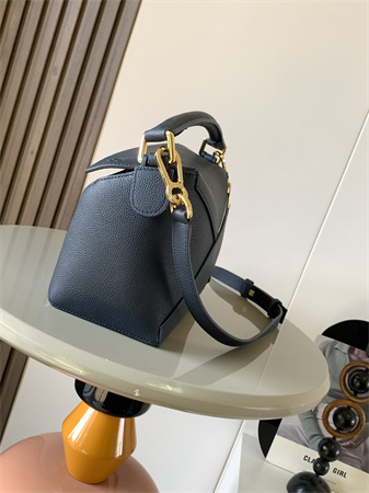 Loewe Small Puzzle Bag In Soft Grained Calfskin Navy
