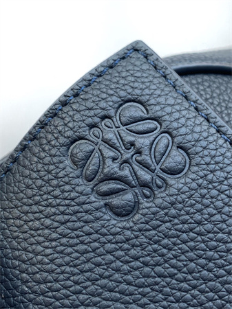 Loewe Small Puzzle Bag In Soft Grained Calfskin Navy