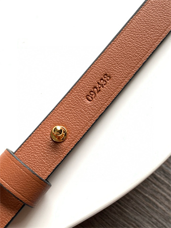 Loewe Woven spiral strap in classic calfskin Tan