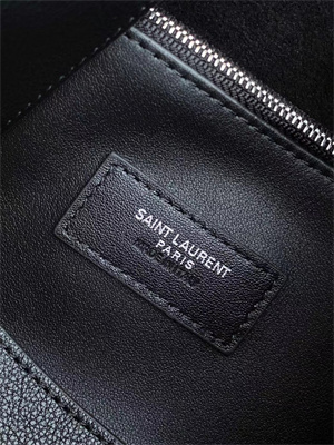 Y.S.L LE 5 A 7 Supple Large HOBO BAG In Black Leather