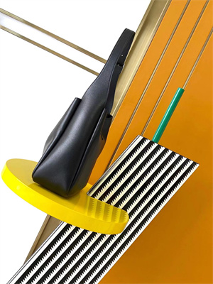 Y.S.L LE 5 A 7 Supple SMALL HOBO BAG In Black Leather