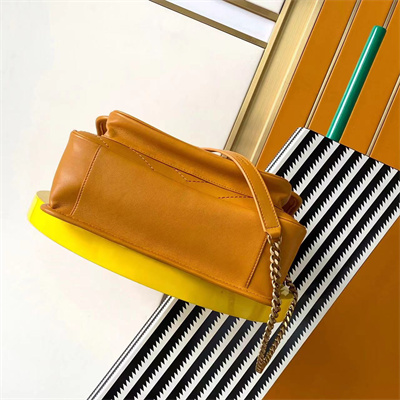 Y.S.L NIKI MEDIUM In Smooth Lambskin Yellow Color