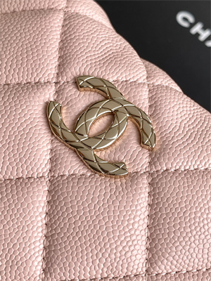 Chanel Coco Crush Top Handle Bag Grained Calfskin Gold Tone Metal Pink AP4591