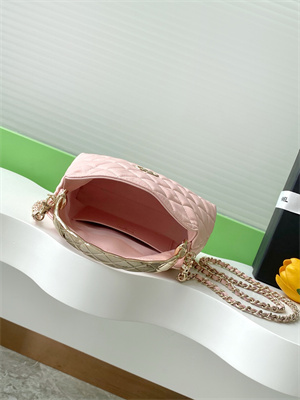 Chanel Coco Crush Top Handle Bag Grained Calfskin Gold Tone Metal Pink AP4591