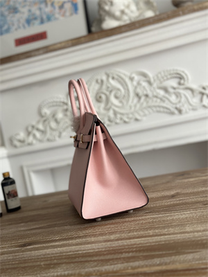 Bir.kin Sellier Bag Epsom Leather 25/30/35CM Gold Hardware In Sakura Pink Color HS