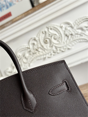 Bir.kin Sellier Bag Epsom Leather 25/30/35CM Gold Hardware In Cafe Color HS