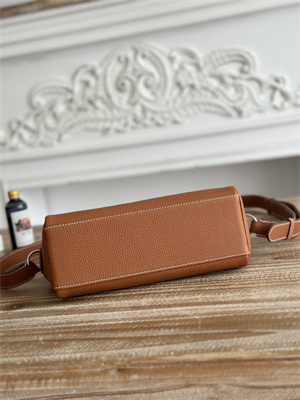 Kelly Messenger Bag Togo Leather Silver Tone Hardware In Gold Color HS