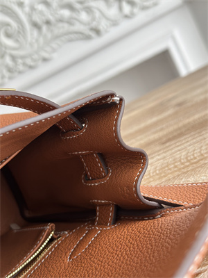 Kelly Messenger Bag Togo Leather Gold Tone Hardware In Gold Color HS