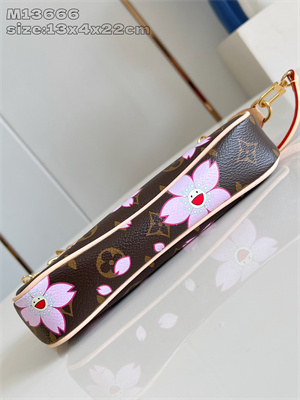 LV x TM Pochette Accessoires Monogram coated canvas Sakura Brown M13666