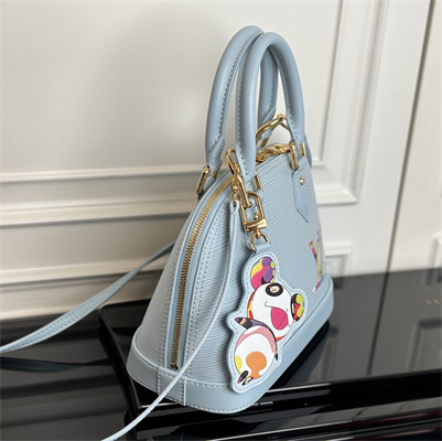 LV x TM Alma BB Epi Leather Washed Blue M14197