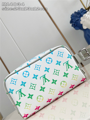 L.V Locker Dopp Kit Pouch Iridescent Monogram Canvas M14034