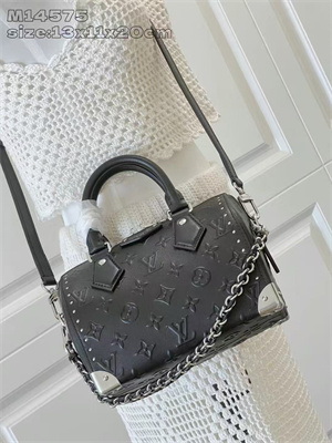 L.V Speedy Trunk 20 Monogram Black Calf Leather M14575