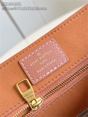 L.V Low Key Messenger Bag Grained calfskin Cognac M13151