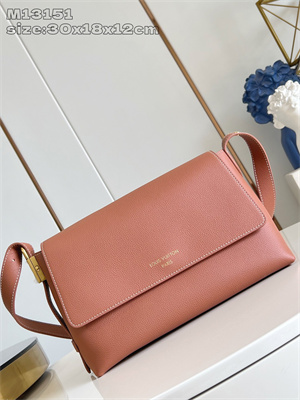 L.V Low Key Messenger Bag Grained calfskin Cognac M13151