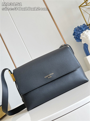 L.V Low Key Messenger Bag Grained calfskin Cognac M13148