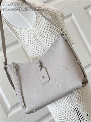 L.V Carryall PM Bag Monogram Empreinte Leather Brume M12917