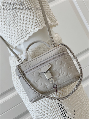L.V Vanity Chain Pouch Monogram Empreinte Leather Brume M13593