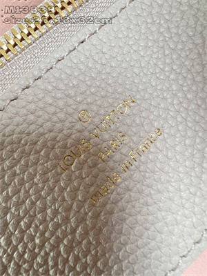 L.V Bella Tote Mahina Bloom Perforated Mahina calfskin leather Gray/Pink M13838