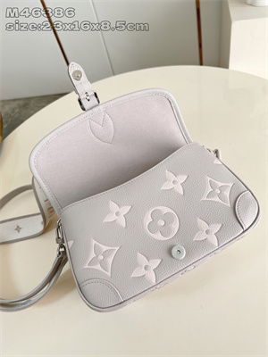 L.V Diane Bag Monogram Empreinte Leather Brume/Quartz M14214