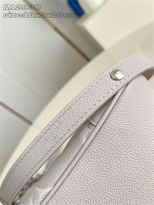 L.V Boulogne Bag Monogram Empreinte leather Brume/Quartz M14211