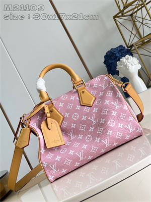 L.V Speedy P9 Bandoulière 30 Monogram Soft Calfskin Pink