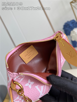 L.V Speedy P9 Bandoulière 30 Monogram Soft Calfskin Pink