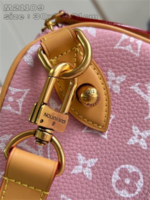 L.V Speedy P9 Bandoulière 30 Monogram Soft Calfskin Pink