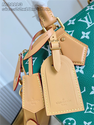 L.V Speedy P9 Bandoulière 30 Monogram Soft Calfskin Green